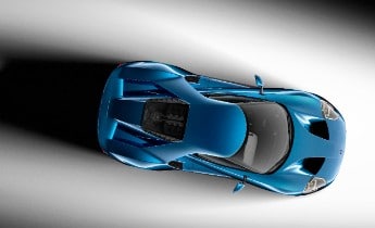 All-New Ford GT Bird's Eye View, L-R, January 2015